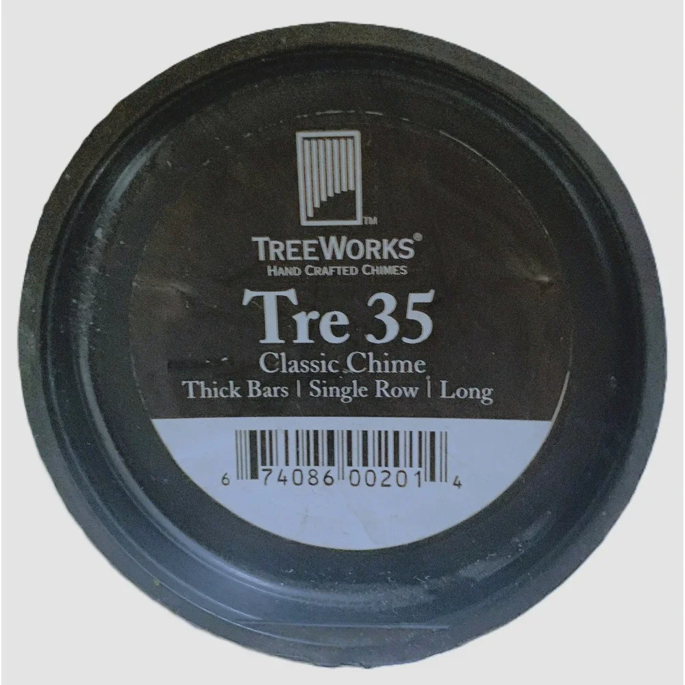 TreeWorks Handcrafted Sgl Row 35 Bar Chimes Percussion Instrument, Bar Mount NIB
